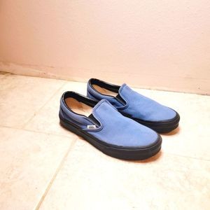 Vans Metallic Twill Classic Slip-On Blues/Black shoes